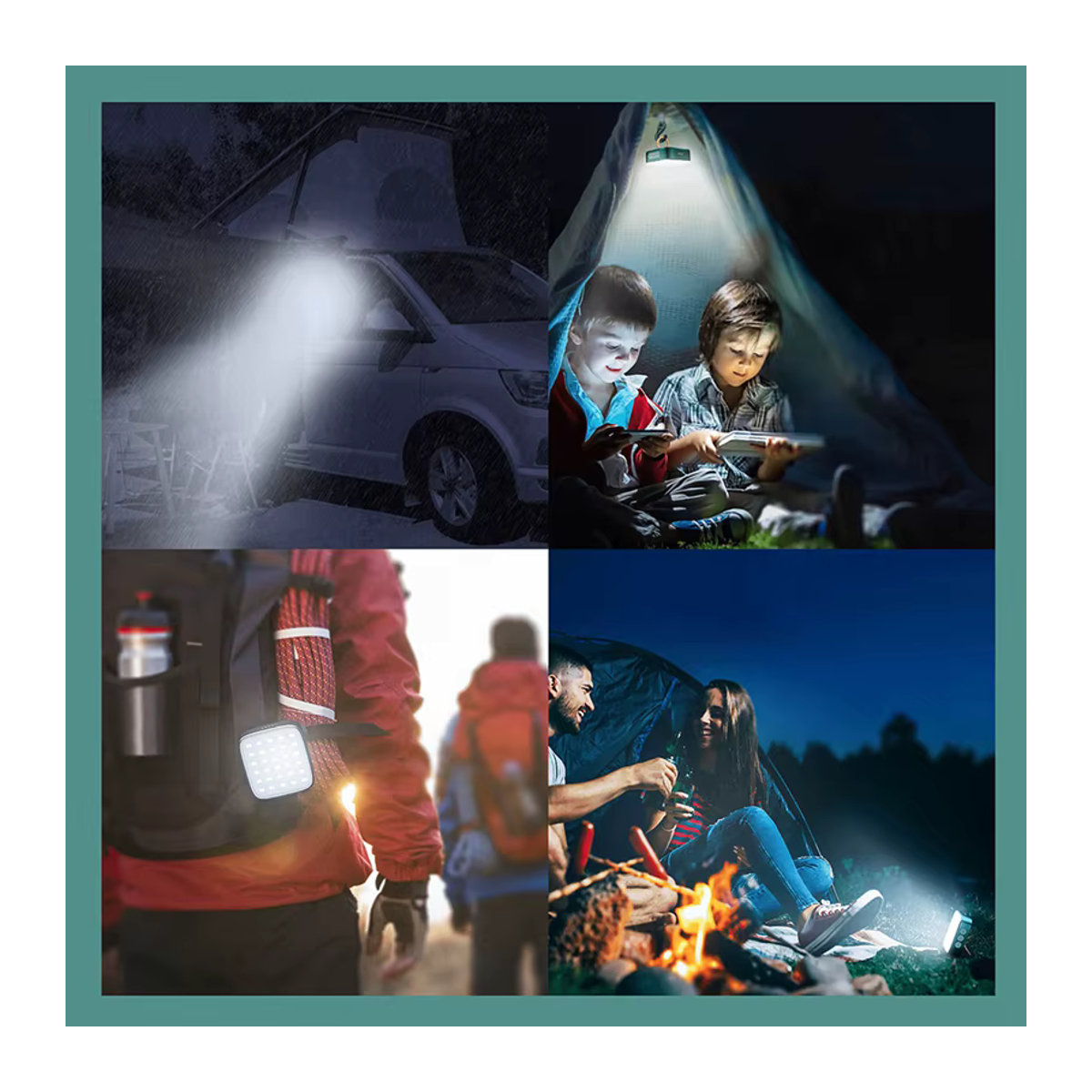 WUBEN F5 wiederaufladbare Campingleuchte mit 500 Lumen, wasserdichte und tragbare Außenleuchte mit Powerbank-Funktion in minimalistischem Design - Bild 4