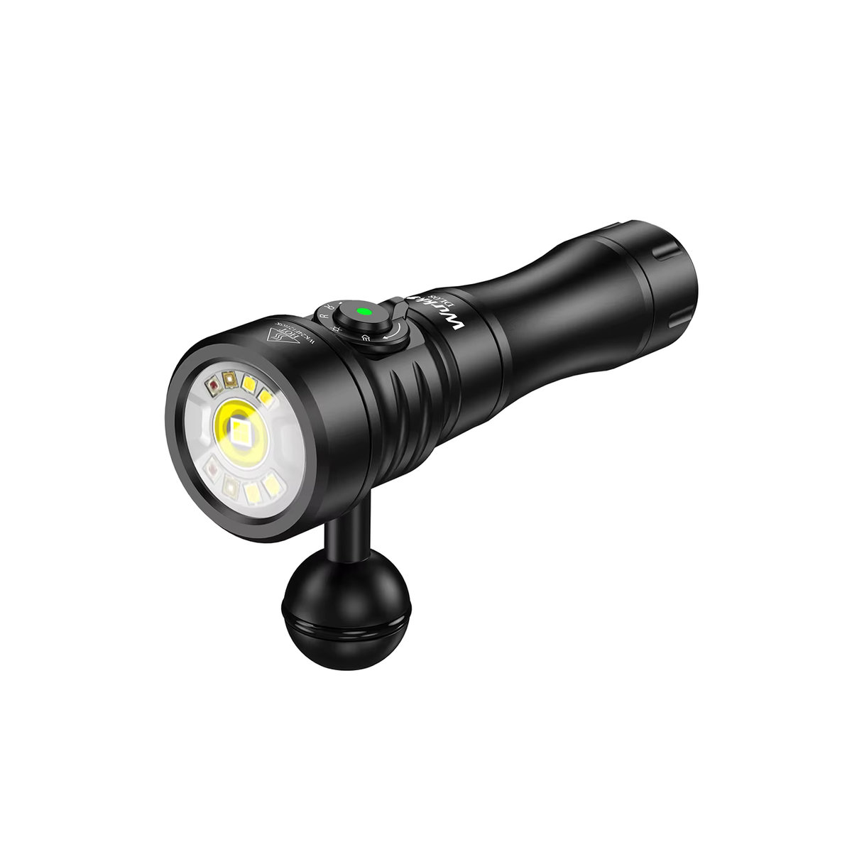 Wurkkos DL08 Tauchlampe mit 3600 lm, UV-Licht 365 nm und rotem Licht 660 nm, wiederaufladbare Unterwasserlampe mit Magnetschalter - Bild 5