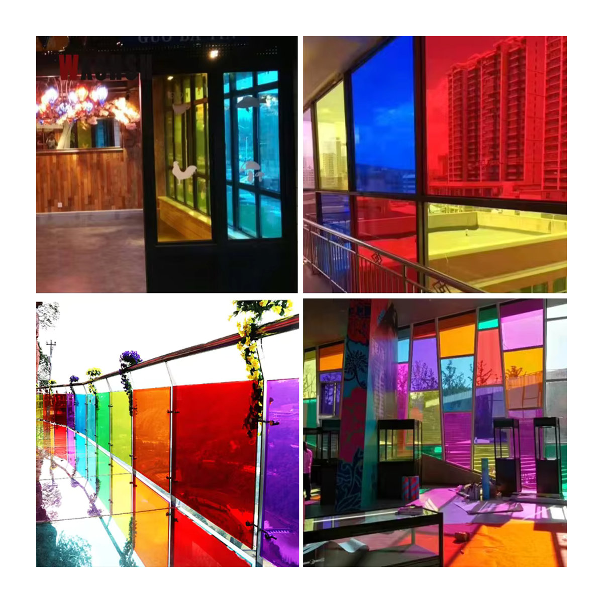 WXSHSH Selbstklebende Fensterfolie als UV-Schutz und Splitterschutz in Mehrfarbig, Rechteckig - Bild 4