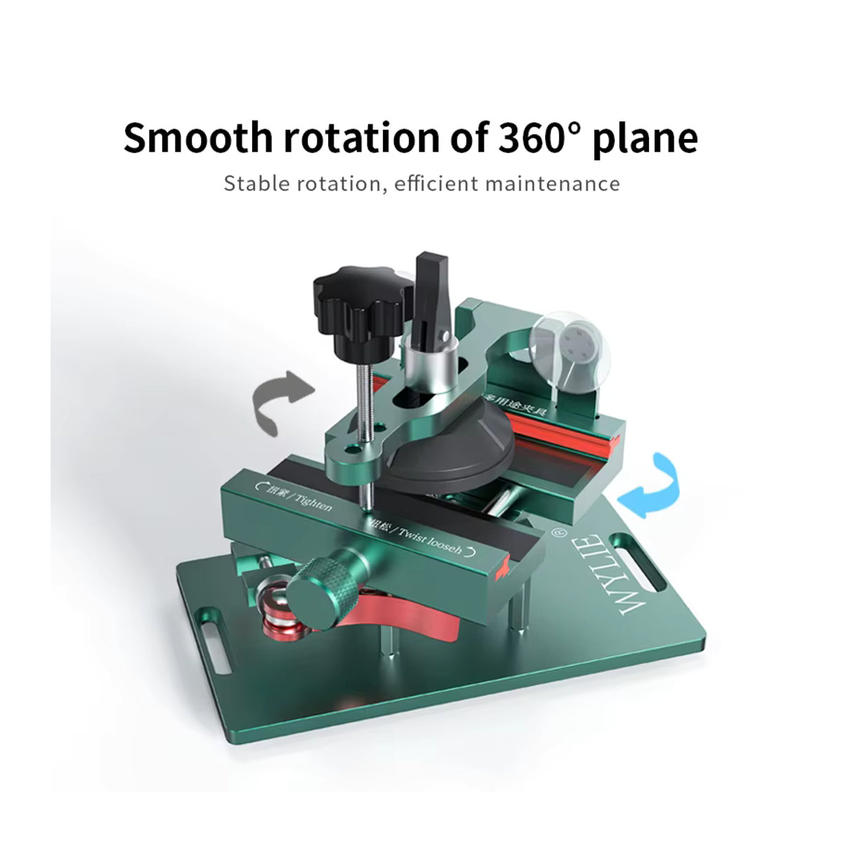 Wylie 4 in 1 Mehrzweck-Halterung mit 360 Grad Rotation und separater Klemmvorrichtung für dein Handy - Bild 3