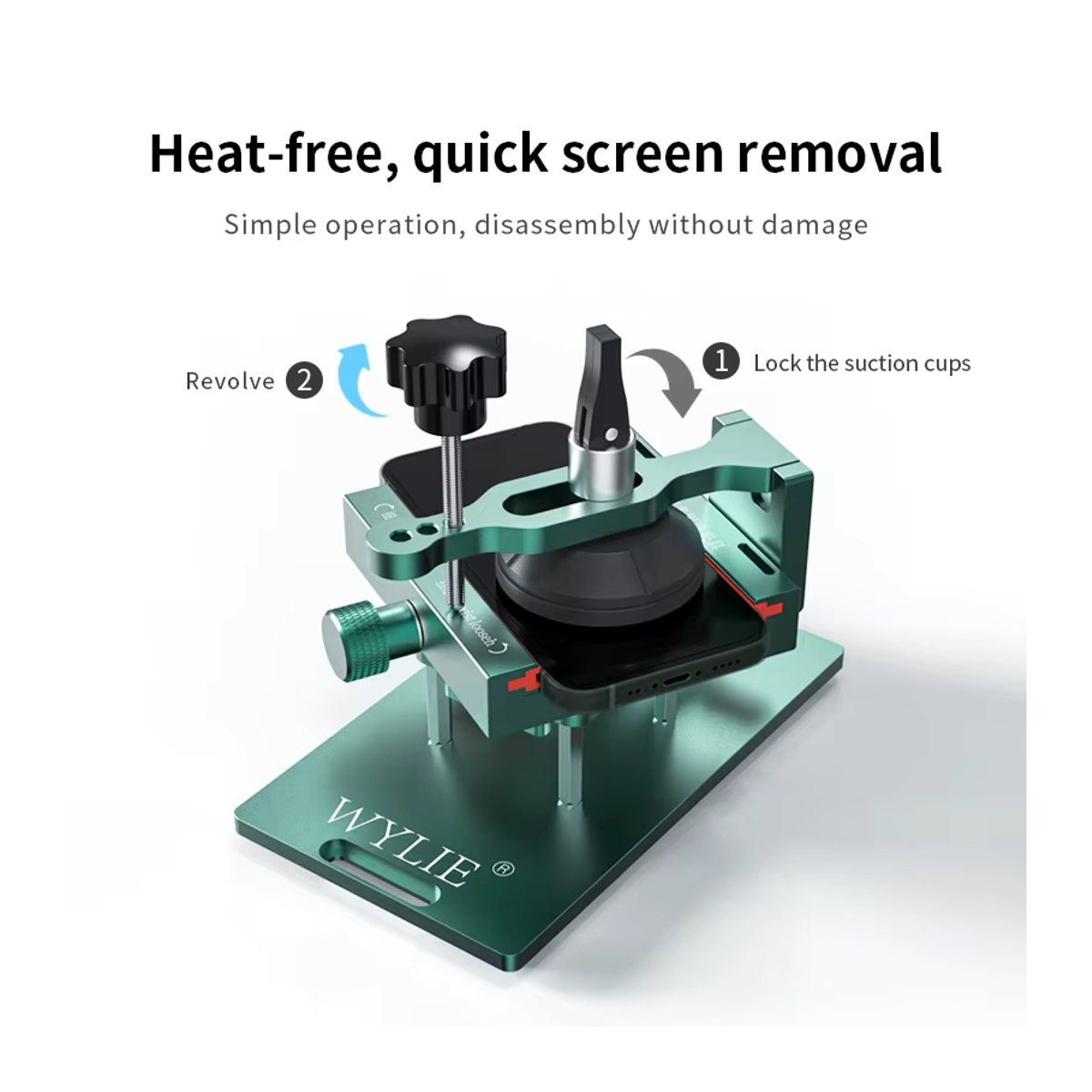 Wylie 4 in 1 Mehrzweck-Halterung mit 360 Grad Rotation und separater Klemmvorrichtung für dein Handy - Bild 5