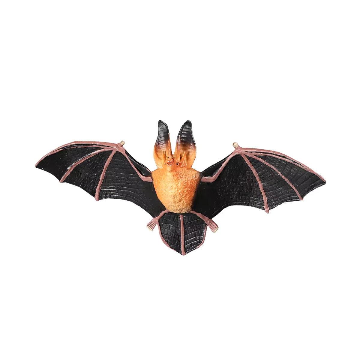 XIALIBAOMOWAN Fledermaus-Simulationstierfigur aus Kunstharz in Schwarz und Weiß als dekorative Miniatur-Actionfigur für Kinder und Halloween - Bild 6
