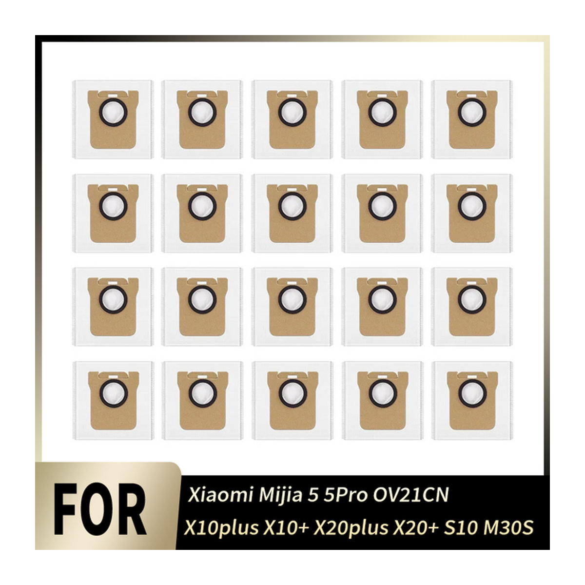 Xiaomi Ersatz-Müllbeutel Staubbeutel-Ersatzteil für Mijia 5 5Pro OV21CN X10plus X10+ X20plus X20+ S10 M30S Roboterstaubsauger in Bunt - Bild 1