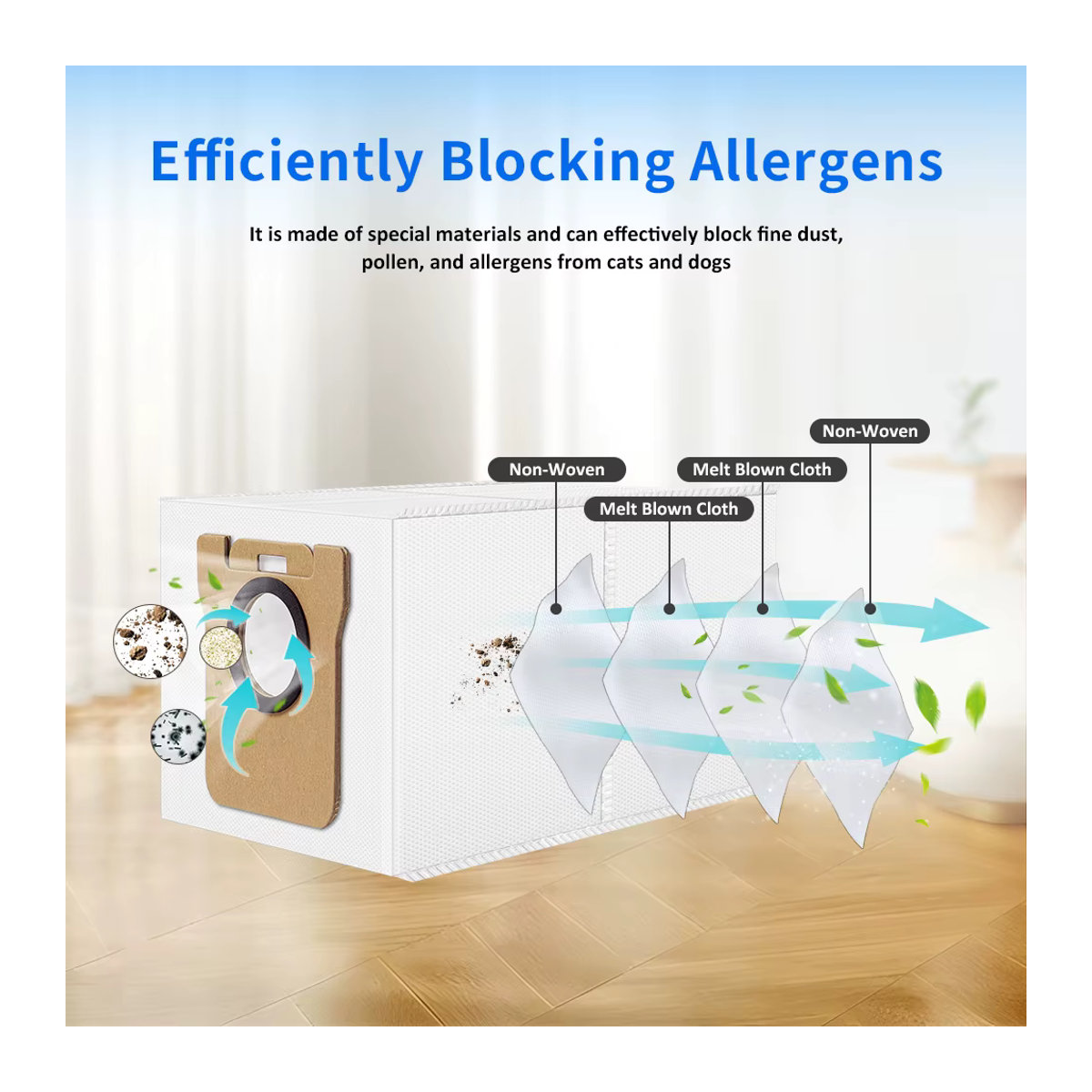 Xiaomi Ersatz-Müllbeutel Staubbeutel-Ersatzteil für Mijia 5 5Pro OV21CN X10plus X10+ X20plus X20+ S10 M30S Roboterstaubsauger in Bunt - Bild 3
