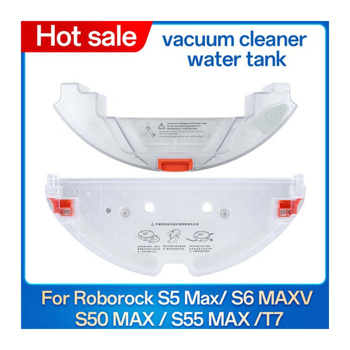 Xiaomi Ersatz-Wassertank mit elektrischer Steuerung für Roborock S5 Max S55 Max S6 MaxV S6 Roboterstaubsauger in Weiß - Bild 1