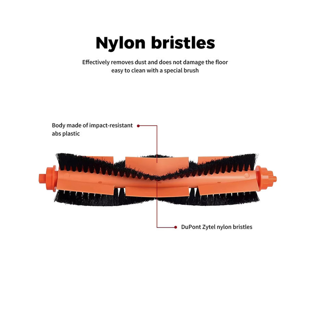 Xiaomi Hauptbürsten-Ersatzteile für STYTJ02YM, Mop 2S, Pro, P, 3C und Viomi SE V2, V2PRO, V3, S12, S10 in Schwarz/Weiß - Bild 4