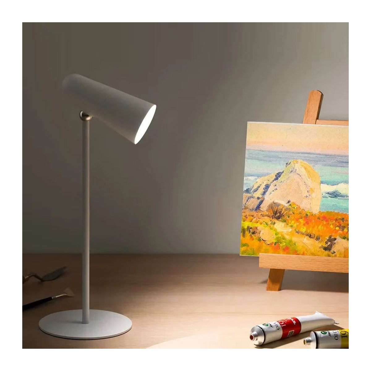 Xiaomi Mijia LED-Schreibtischlampe Weiß – Multifunktionale wiederaufladbare Nachttischlampe im minimalistischen Design - Bild 2
