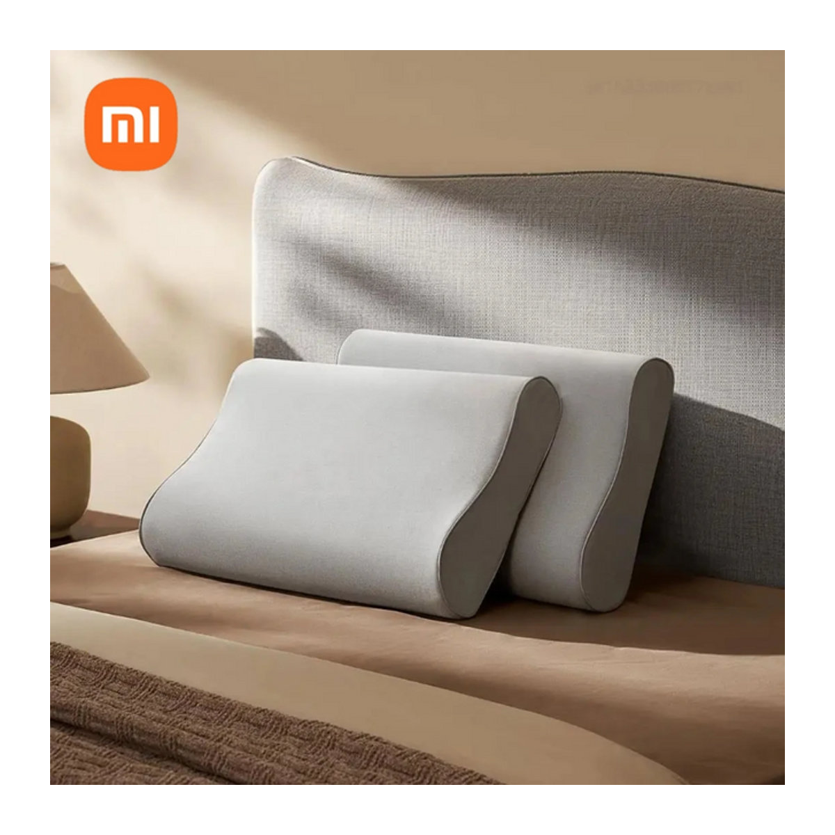 Xiaomi Mijia Nackenschutzkissen aus Memory-Schaum zur Entlastung der Halswirbelsäule mit Schutzhülle in Grau oder Weiß - Bild 1
