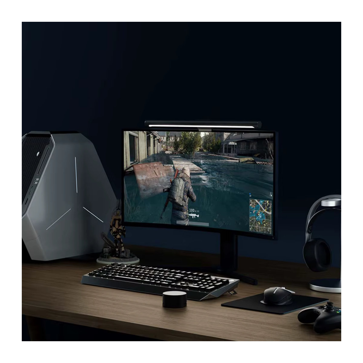Xiaomi Mijia RA95 Schreibtischlampe 1S LED Monitorleuchte mit Fernbedienung und mi Home App Steuerung in Schwarz - Bild 4