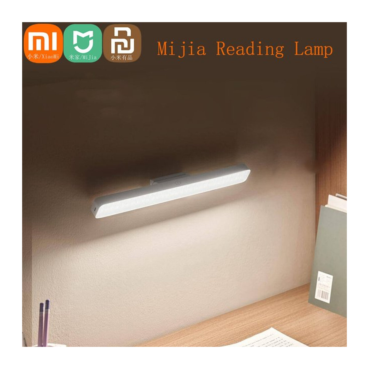 Xiaomi Mijia Smart LED Schreibtischlampe Weiß – Magnetische Touch-Dimmlampe mit 2000 mAh Akku und Typ-C Anschluss - Bild 1