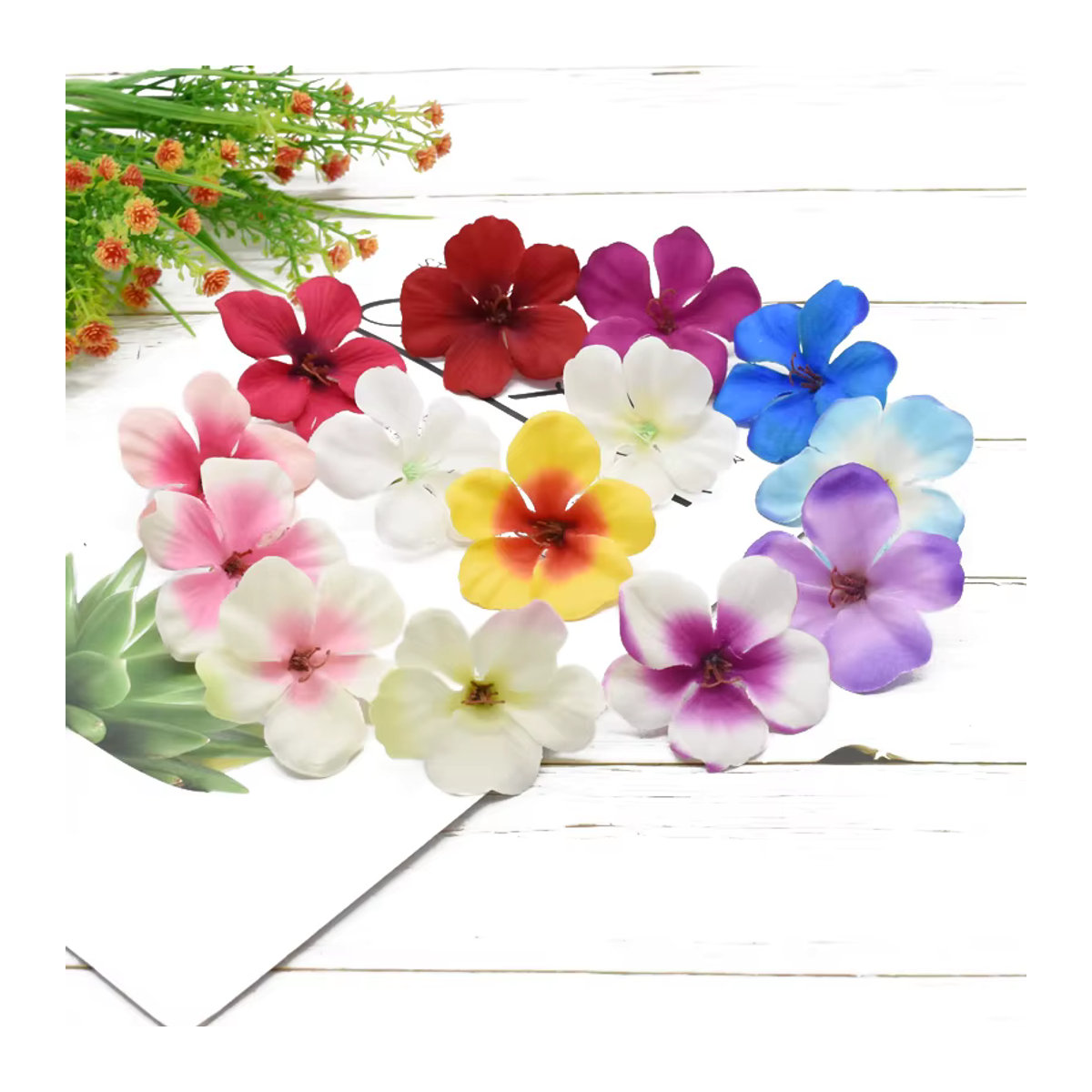 XIAOYINMO Künstliche Blumen für Hochzeit und Dekoration, Mehrfarbig, Textil, Kranz und Bouquet Set - Bild 2