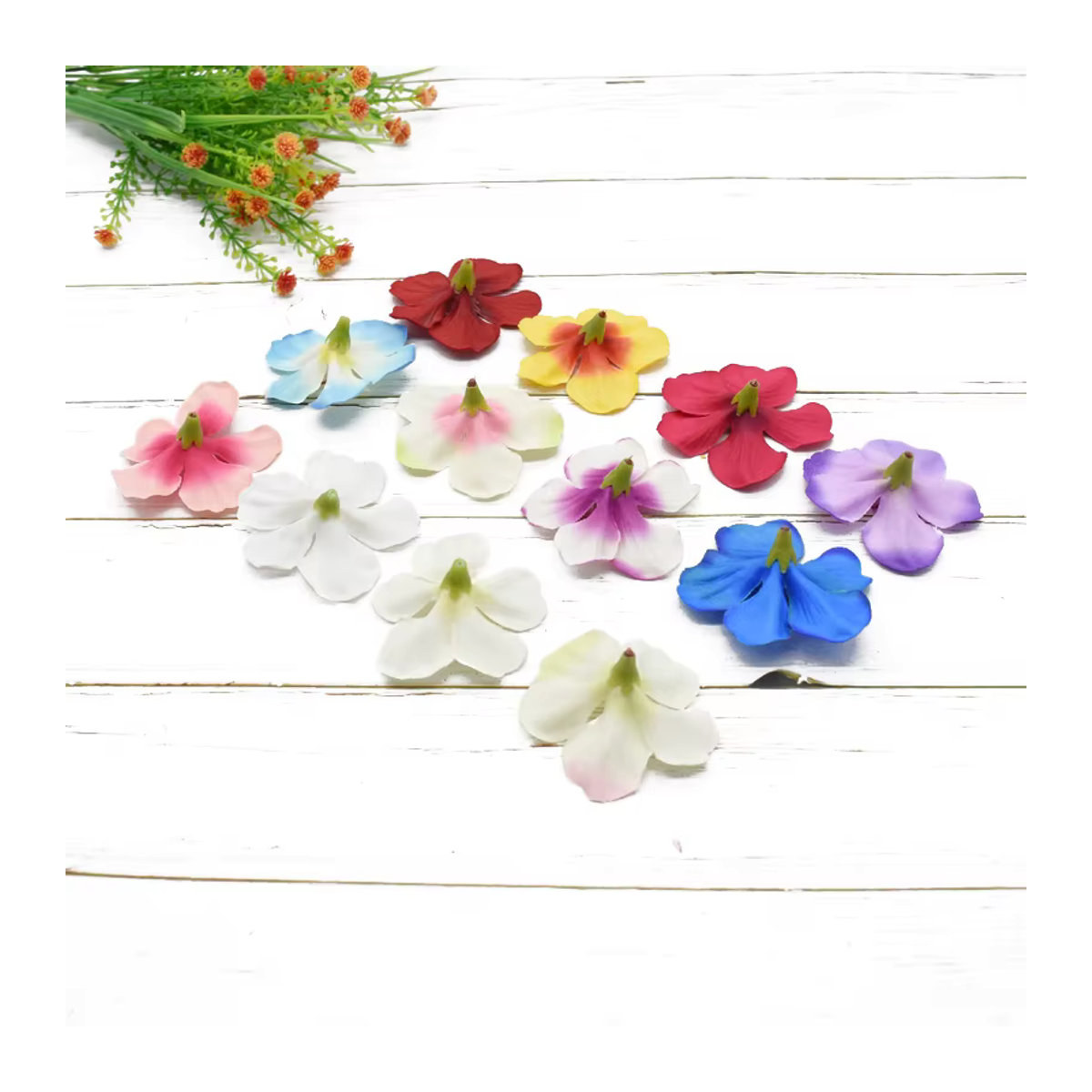 XIAOYINMO Künstliche Blumen für Hochzeit und Dekoration, Mehrfarbig, Textil, Kranz und Bouquet Set - Bild 4