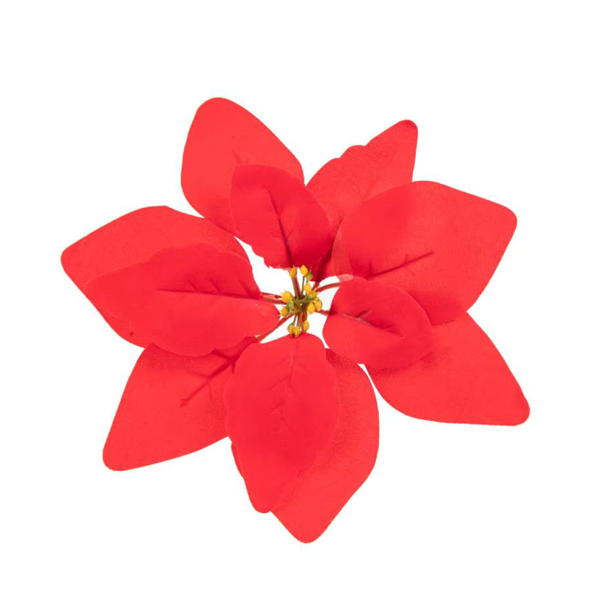 XIAOYINMO Künstliche Blumen in Rot als Einzelstiele für Hochzeit, Weihnachten und Dekoration von Vasen, Tisch oder Garten - Bild 5