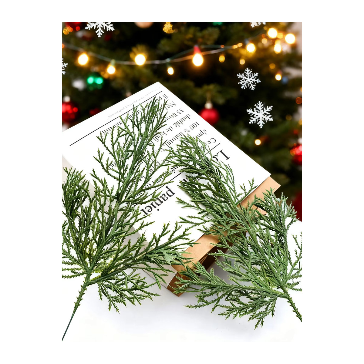 XIAOYINMO Künstliche Pflanzen Blätter in Grün für Dekoration, Hochzeit und DIY-Geschenke, 20 Stück - Bild 7