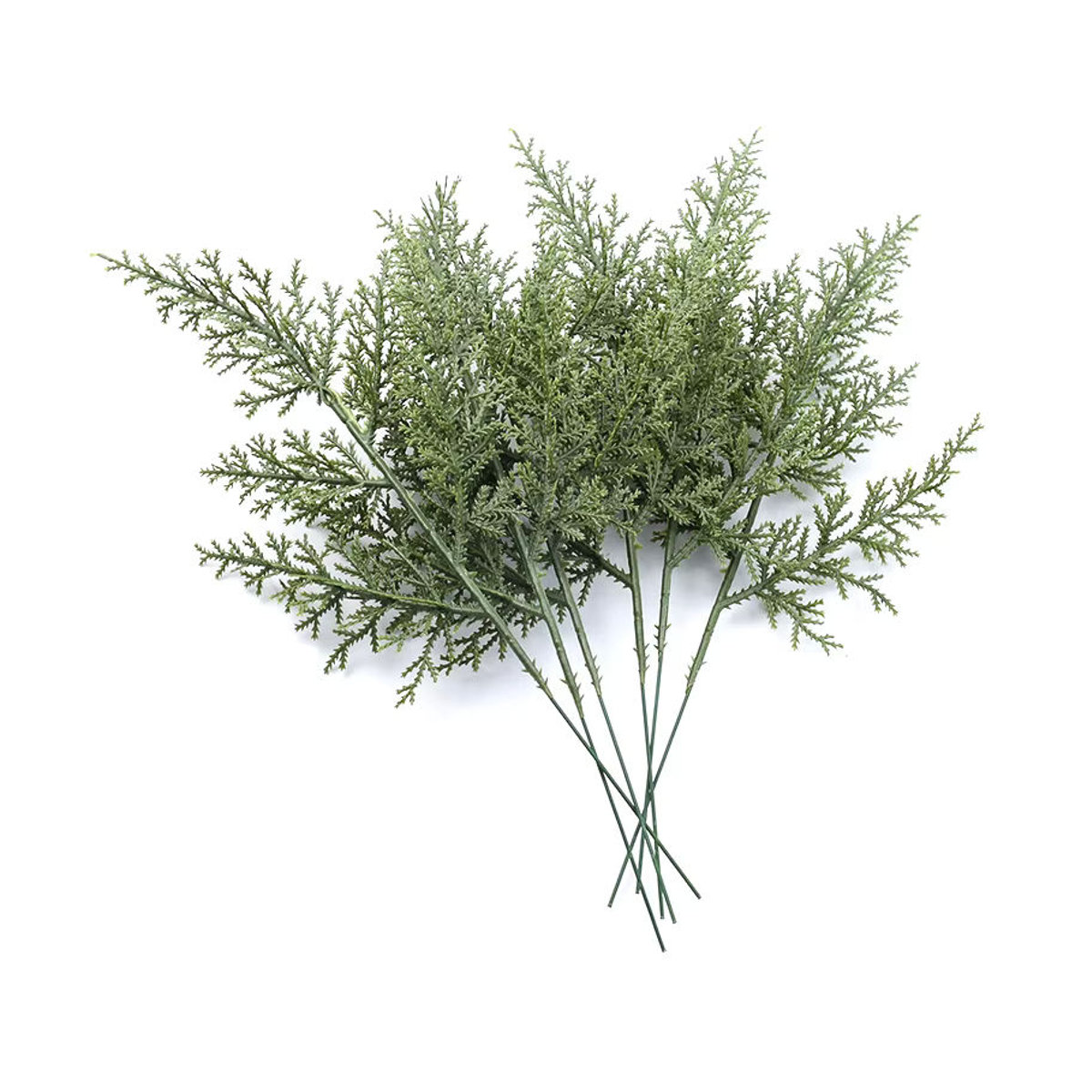 XIAOYINMO Künstliche Pflanzen in Grün für Weihnachtsbaum, Hochzeit und Wohnraum als dekorative Einzelstiele - Bild 3