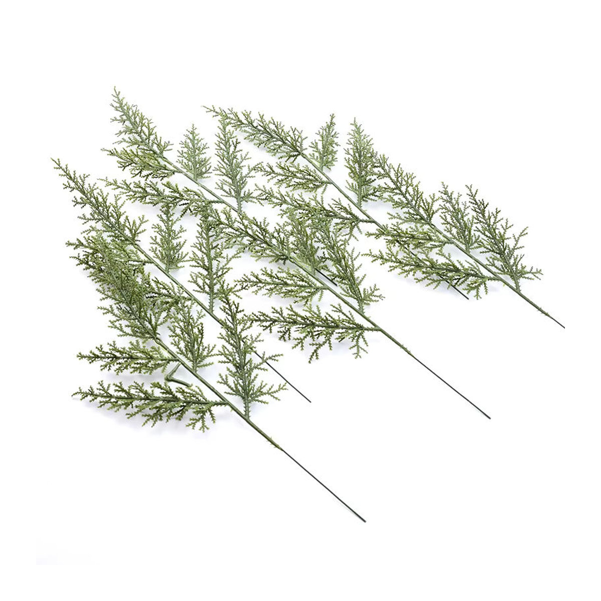 XIAOYINMO Künstliche Pflanzen in Grün für Weihnachtsbaum, Hochzeit und Wohnraum als dekorative Einzelstiele - Bild 5