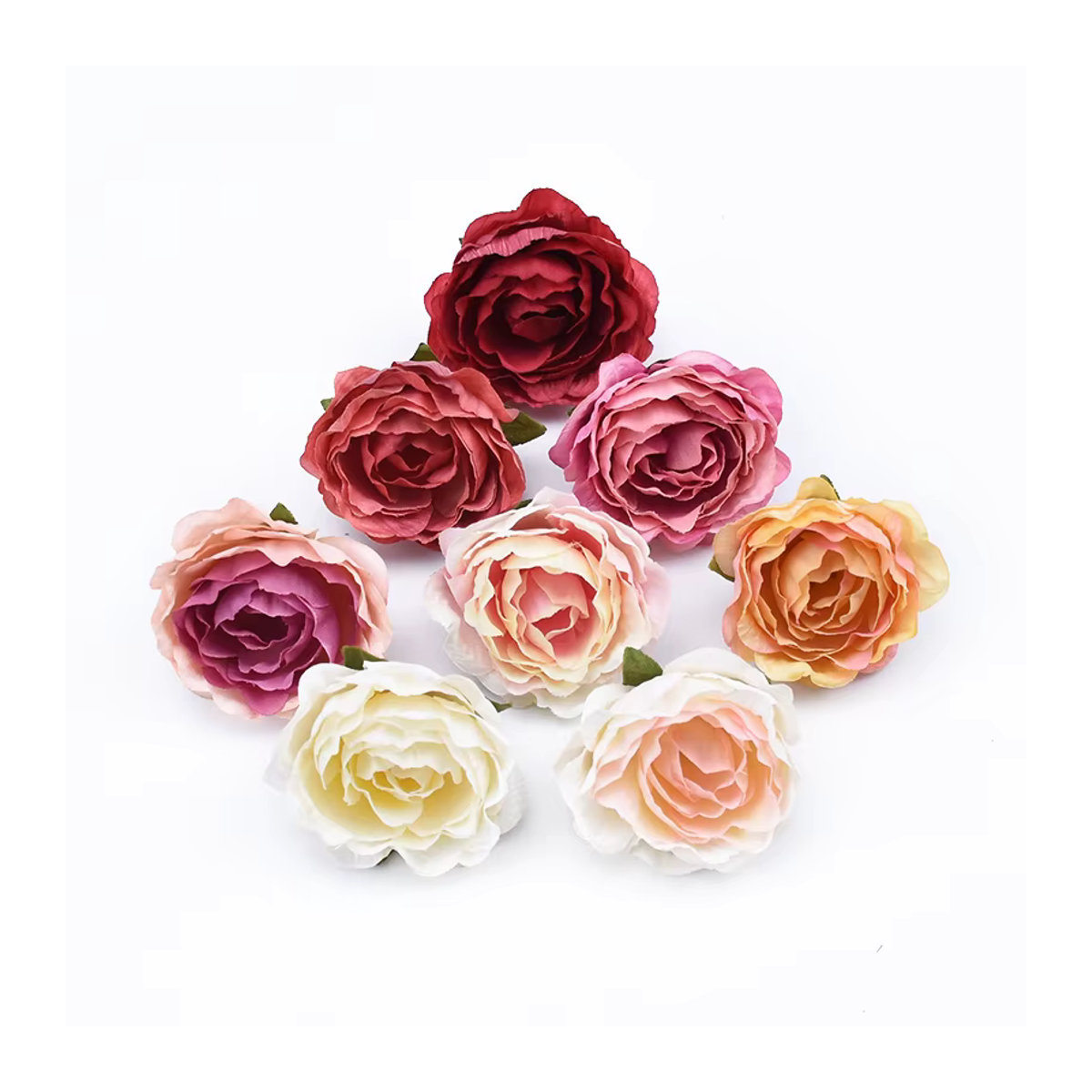 XIAOYINMO Künstliche Rose aus Textil in Mehrfarbig für Hochzeit und Dekoration - Bild 5