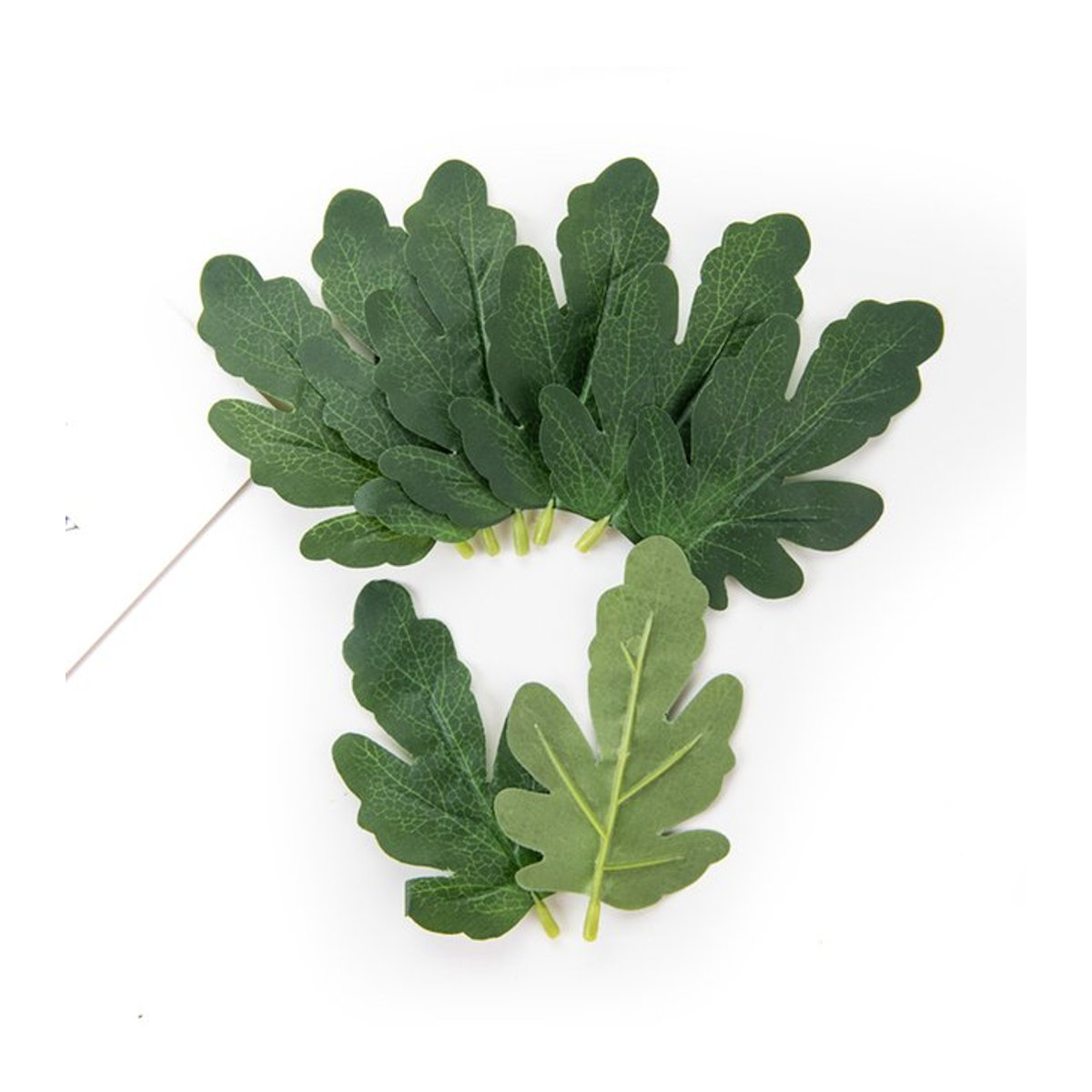 XIAOYINMO Künstliche Wassermelonen-Blätter aus Textil in Grün für DIY-Dekorationen, Hochzeiten und Kränze - Bild 1