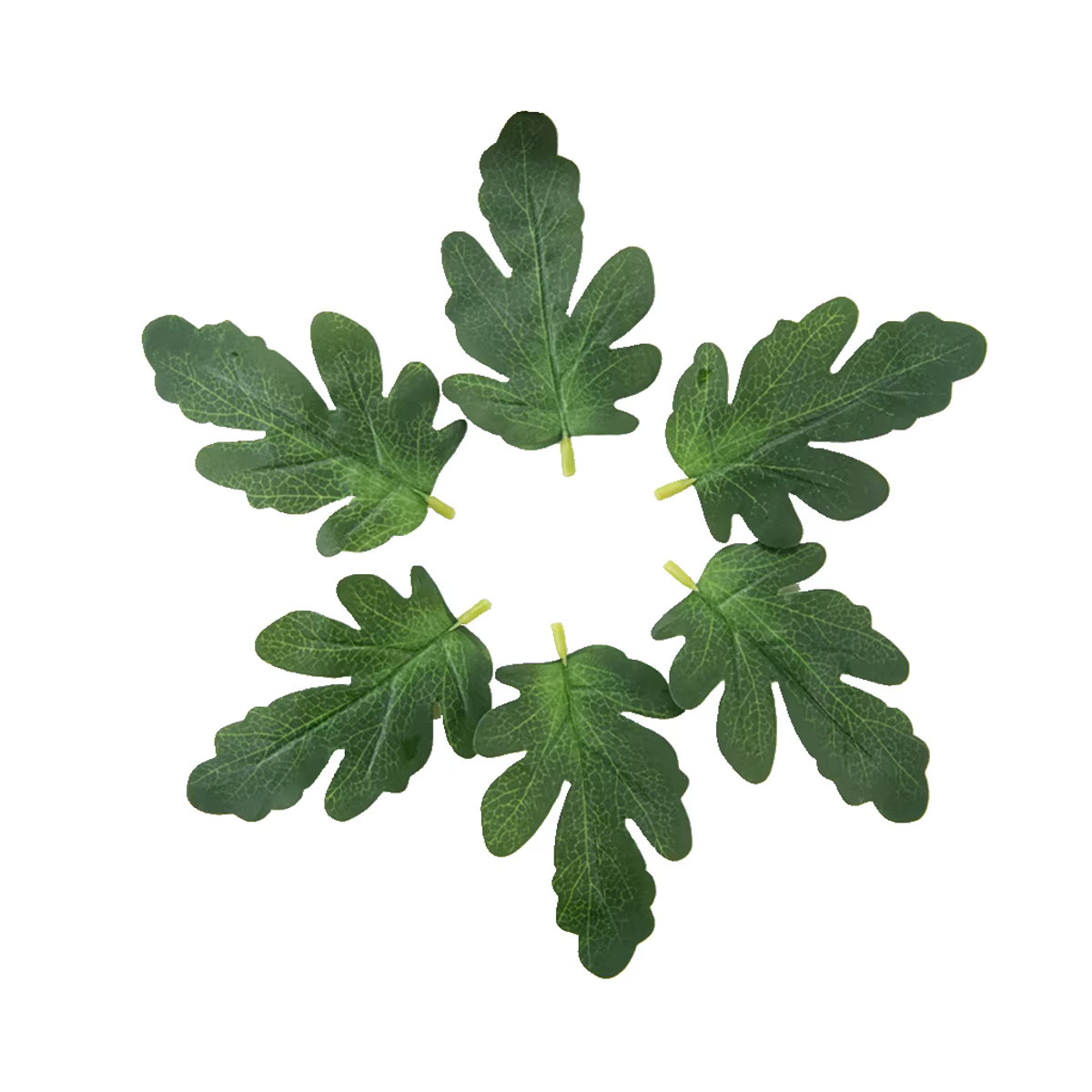 XIAOYINMO Künstliche Wassermelonen-Blätter aus Textil in Grün für DIY-Dekorationen, Hochzeiten und Kränze - Bild 2