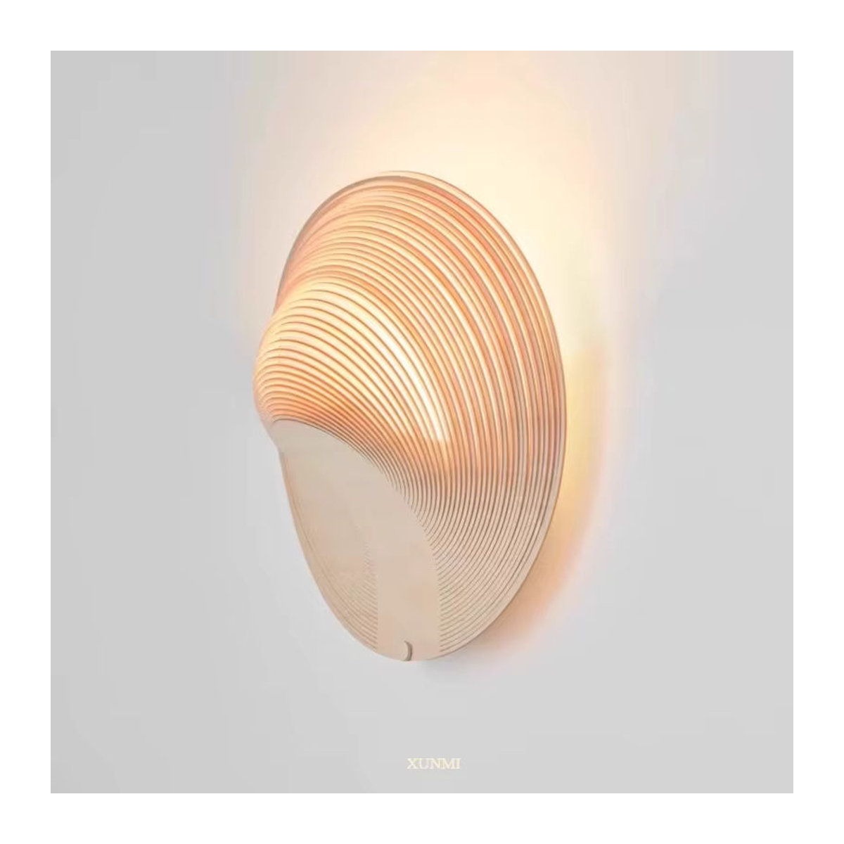 XIHOME Wandleuchte im italienischen Designer-Stil und japanischem Wabi-Sabi-Design in Braun - Bild 2