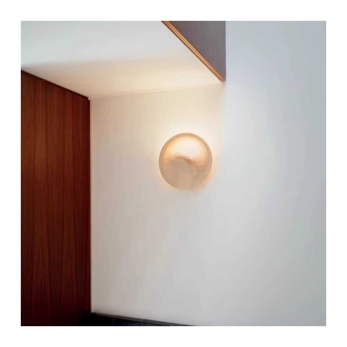 XIHOME Wandleuchte im italienischen Designer-Stil und japanischem Wabi-Sabi-Design in Braun - Bild 3