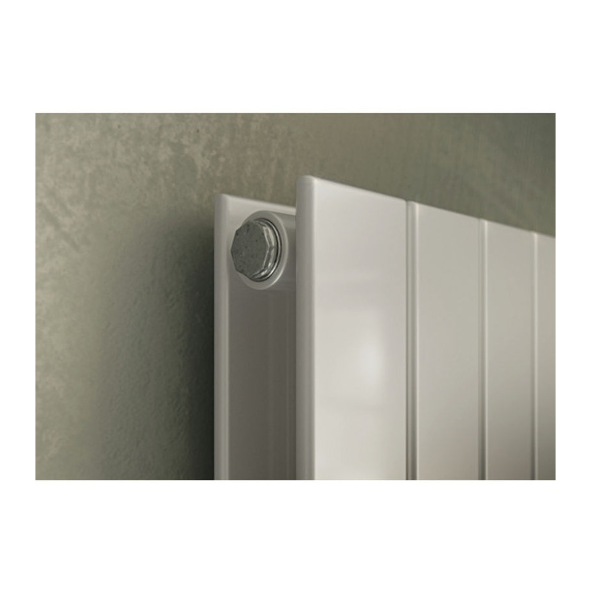 Ximax P1 Duplex Designheizkörper aus Stahl in Weiß B: 59,5 cm, H: 180 cm, T: 7,4 cm - Bild 2