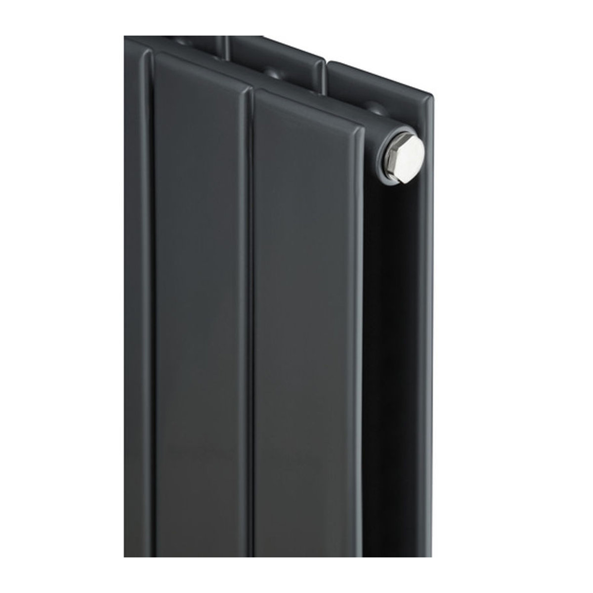 Ximax P1 Duplex Designheizkörper vertikal aus Stahl in Anthrazit Grau B: 67 cm, H: 180 cm, T: 7,4 cm - Bild 2