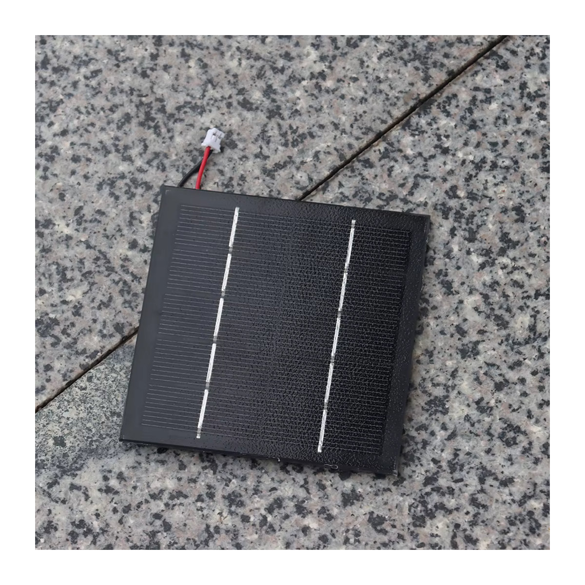 Xinpuguang Glas Solarpanel 5V 1,1W Schwarz B/T/H: 9,0 x 9,0 x 0,45 cm - Bild 3