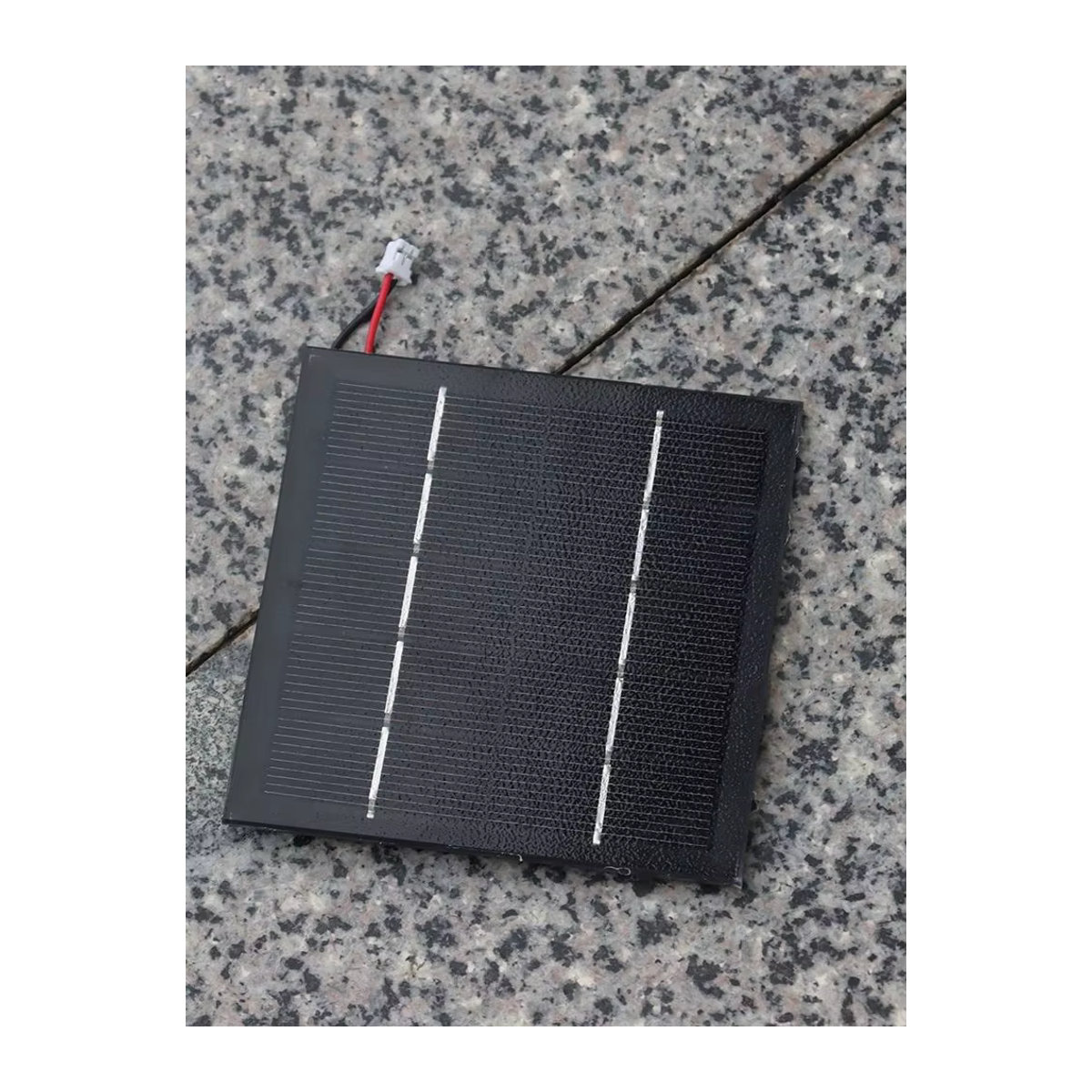 Xinpuguang Glas Solarpanel 5V 1,1W Schwarz B/T/H: 9,0 x 9,0 x 0,45 cm - Bild 5