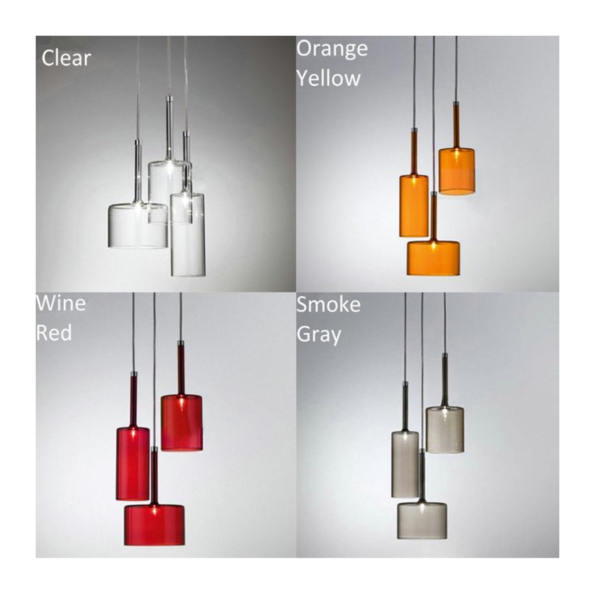 XIUAN Kronleuchter aus buntem Glas im skandinavischen Design mit warmweißem LED-Licht - Bild 1
