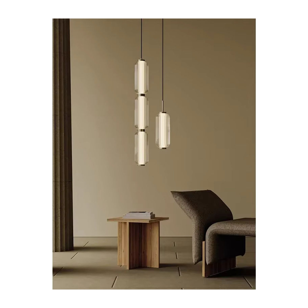 xiuxiu Nordic Glas Kronleuchter in Gold im modernen skandinavischen Design für Wohnzimmer und Restaurant - Bild 4