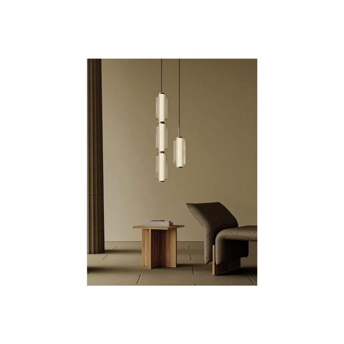 xiuxiu Nordic Glas Kronleuchter in Gold im modernen skandinavischen Design für Wohnzimmer und Restaurant - Bild 5