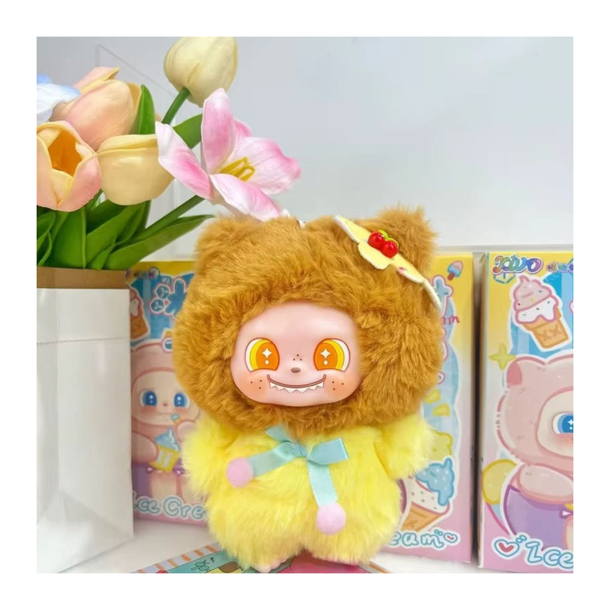 Xivo Ice Sweet Summer Serie Plüsch Blind Box Cartoon Puppe als Desktop Ornament in Grau - Bild 2