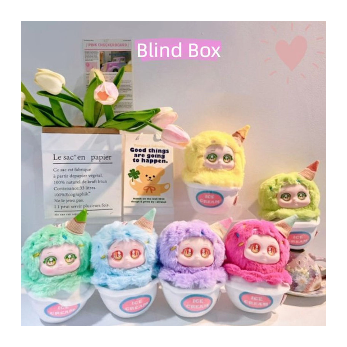 Xivo Sweet Party Serie Plüsch Blind Box 52TOYS Cartoon Eistüte Puppe als mehrfarbige Desktop Dekoration - Bild 1