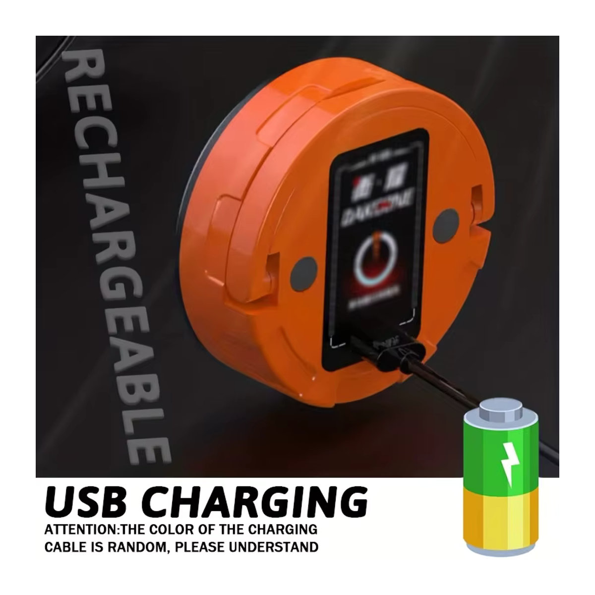 XIWANGFIRE Hochleistungs-Mini-Taschenlampe mit LED, wiederaufladbar und Magnet, tragbares Campinglicht mit 3 Beleuchtungsmodi - Bild 3