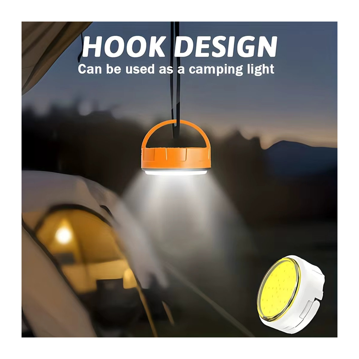 XIWANGFIRE Hochleistungs-Mini-Taschenlampe mit LED, wiederaufladbar und Magnet, tragbares Campinglicht mit 3 Beleuchtungsmodi - Bild 5