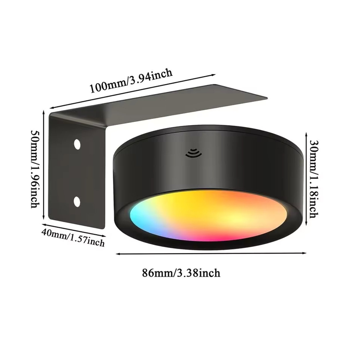 XIWANGFIRE LED-Magnetkunst-Display-Licht Schwarz, batteriebetriebener dimmbarer Malscheinwerfer mit 13 Beleuchtungsmodi und minimalistischem Design - Bild 6