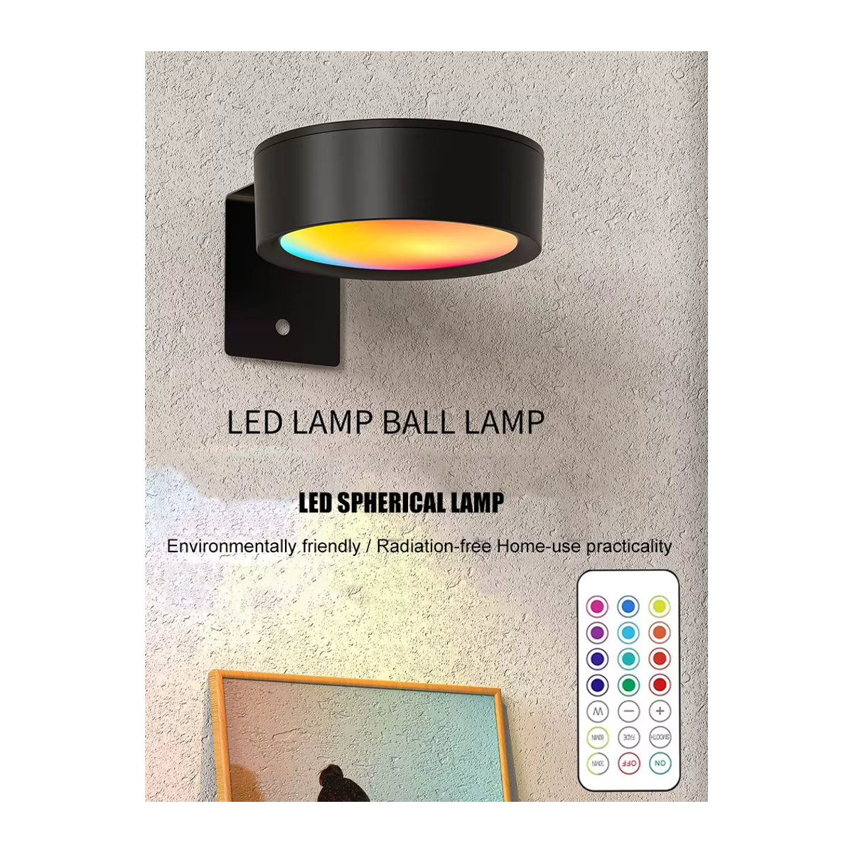 XIWANGFIRE LED-Magnetkunst-Display-Licht Schwarz, batteriebetriebener dimmbarer Malscheinwerfer mit 13 Beleuchtungsmodi und minimalistischem Design - Bild 7