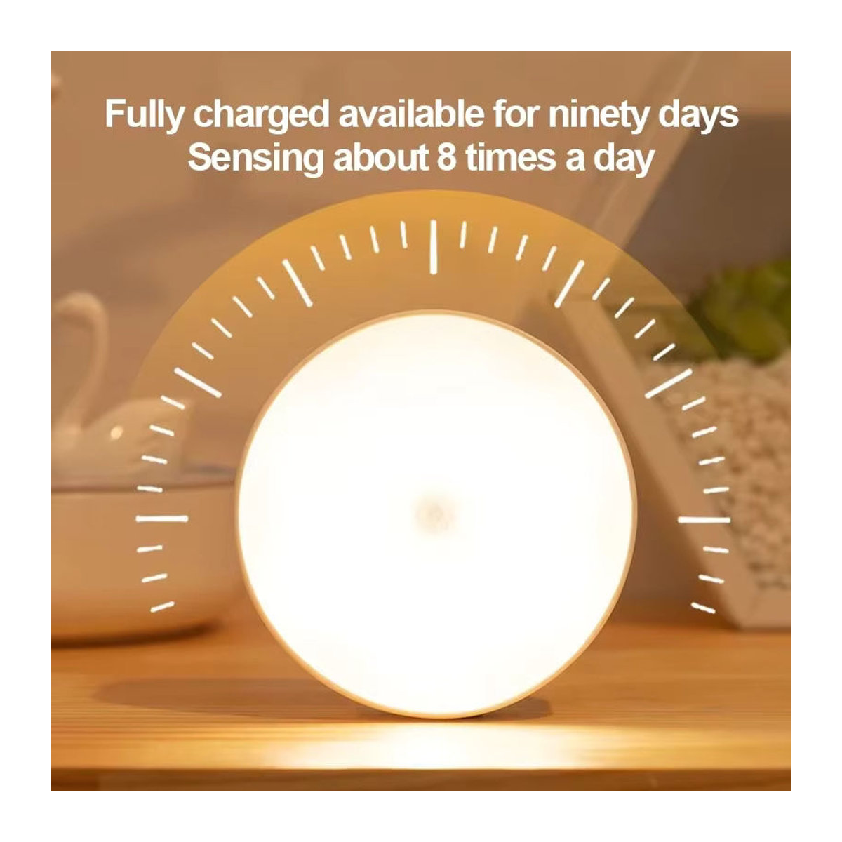 XIWANGFIRE LED Nachtlicht mit Bewegungssensor, USB aufladbare magnetische Wandleuchte für Küche, Schlafzimmer und Treppen, minimalistisches Design - Bild 6