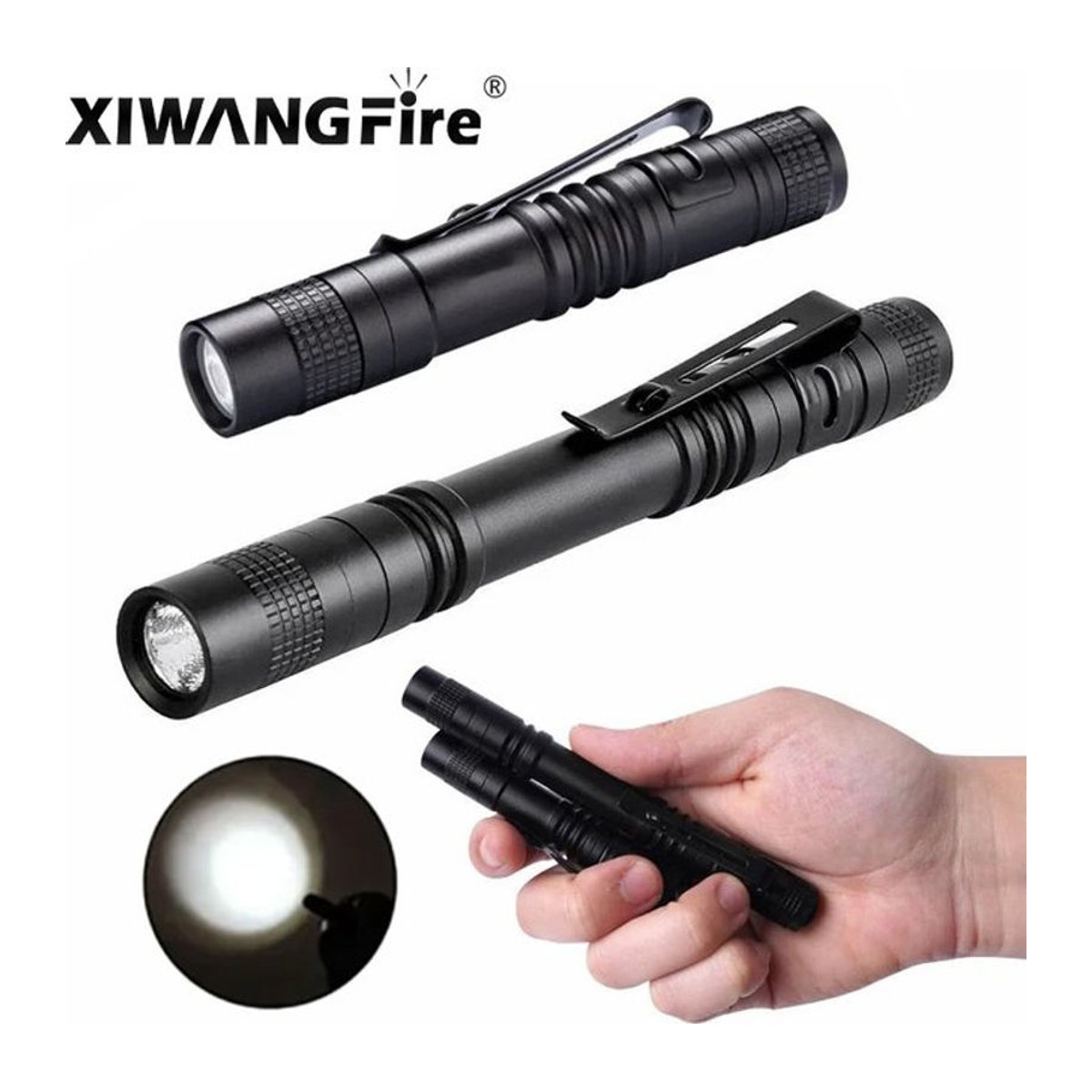 XIWANGFIRE Mini LED Camping Taschenlampe als tragbares Stiftlicht für Angeln, Wandern und EDC - Bild 1