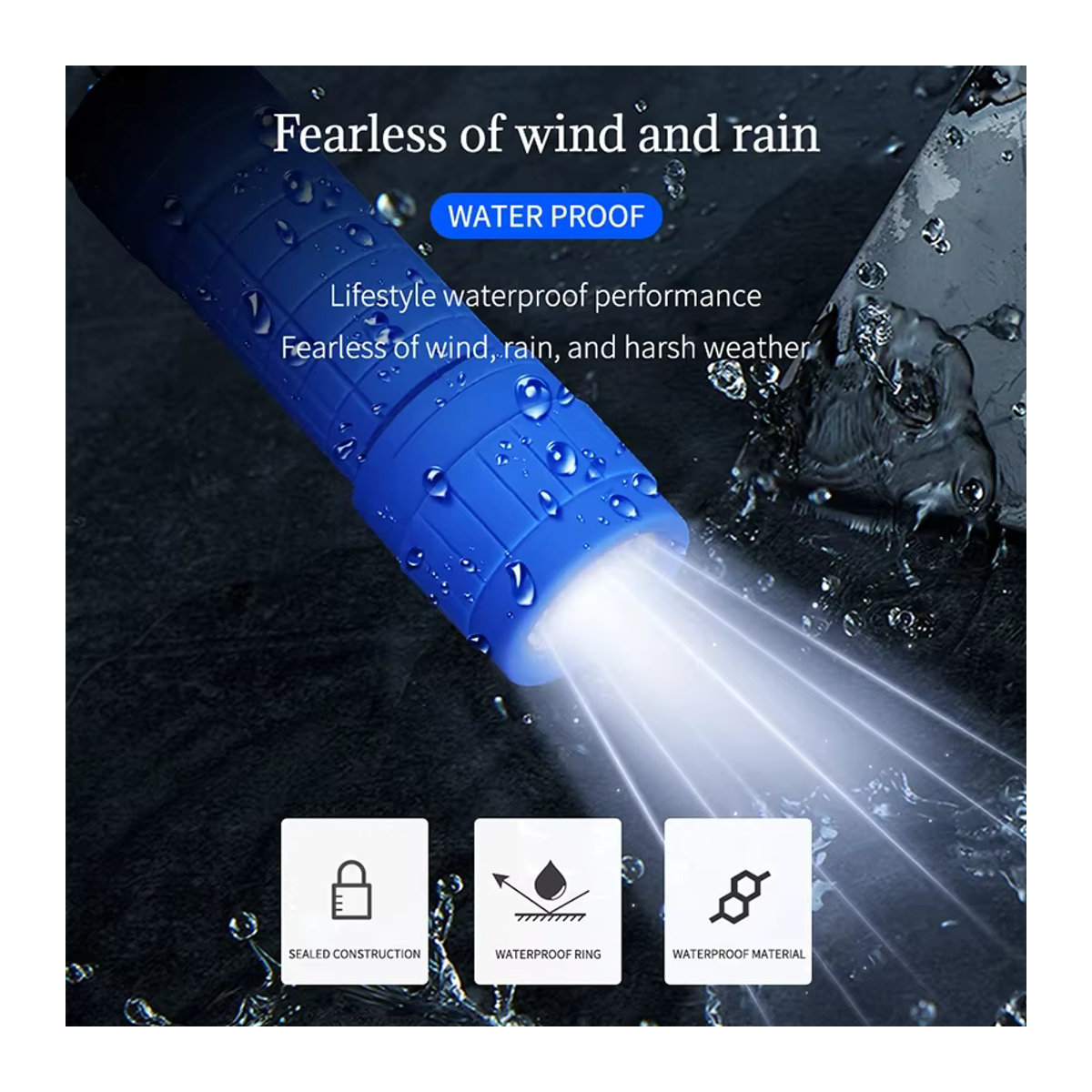 XIWANGFIRE Mini-LED-Taschenlampen-Set, tragbare wasserdichte Outdoor-Taschenlampe und Camping-Laterne mit AAA Carbon Zink Batterien - Bild 4
