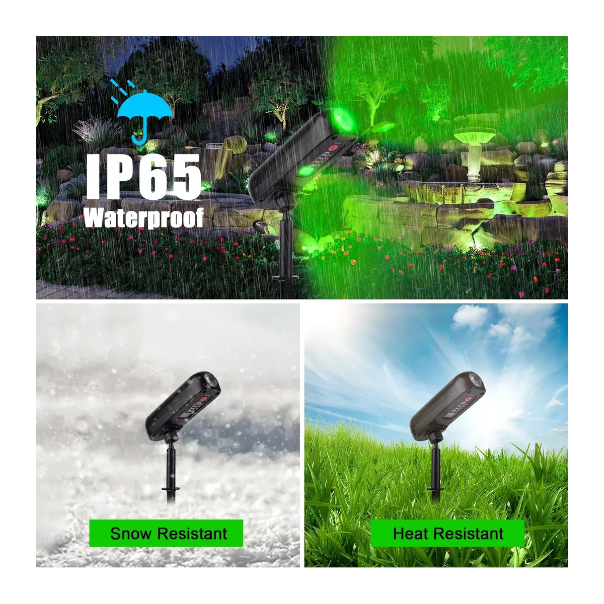 XIWANGFIRE Solar Wegeleuchte Schwarz Minimalistisch Wasserdicht für Garten und Außenbereich - Bild 5