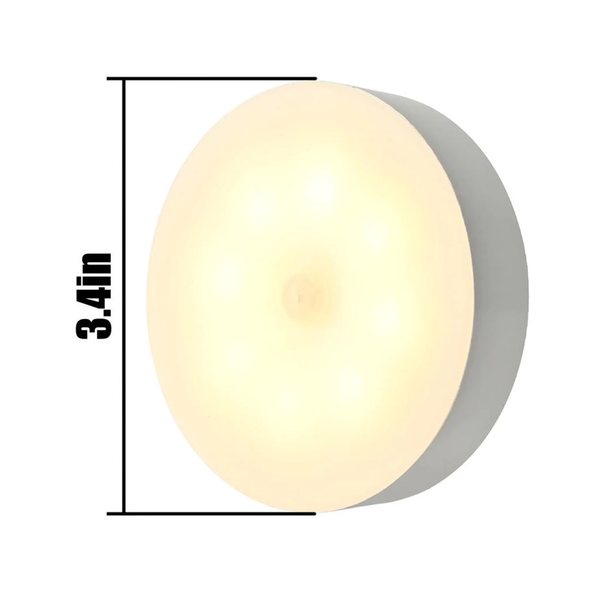 XIWANGFIRE Wiederaufladbares LED Nachtlicht mit Bewegungsmelder und USB, minimalistische Schrankleuchte für Küche, Schlafzimmer, Badezimmer und Flur - Bild 5