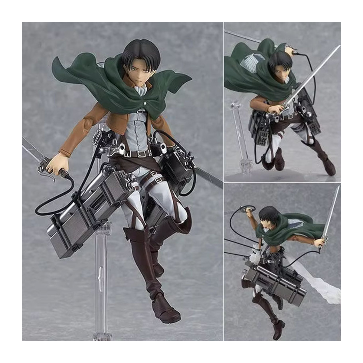 XIWANXILE Anime Figur Shingeki no Kyojin Eren Yeager Levi Mikasa Modell Puppe mehrfarbig - Bild 5