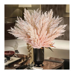 XIYA FLOWER Künstliches Pampasgras in Beige und Braun für die Bohemian Inneneinrichtung als Deko-Arrangement