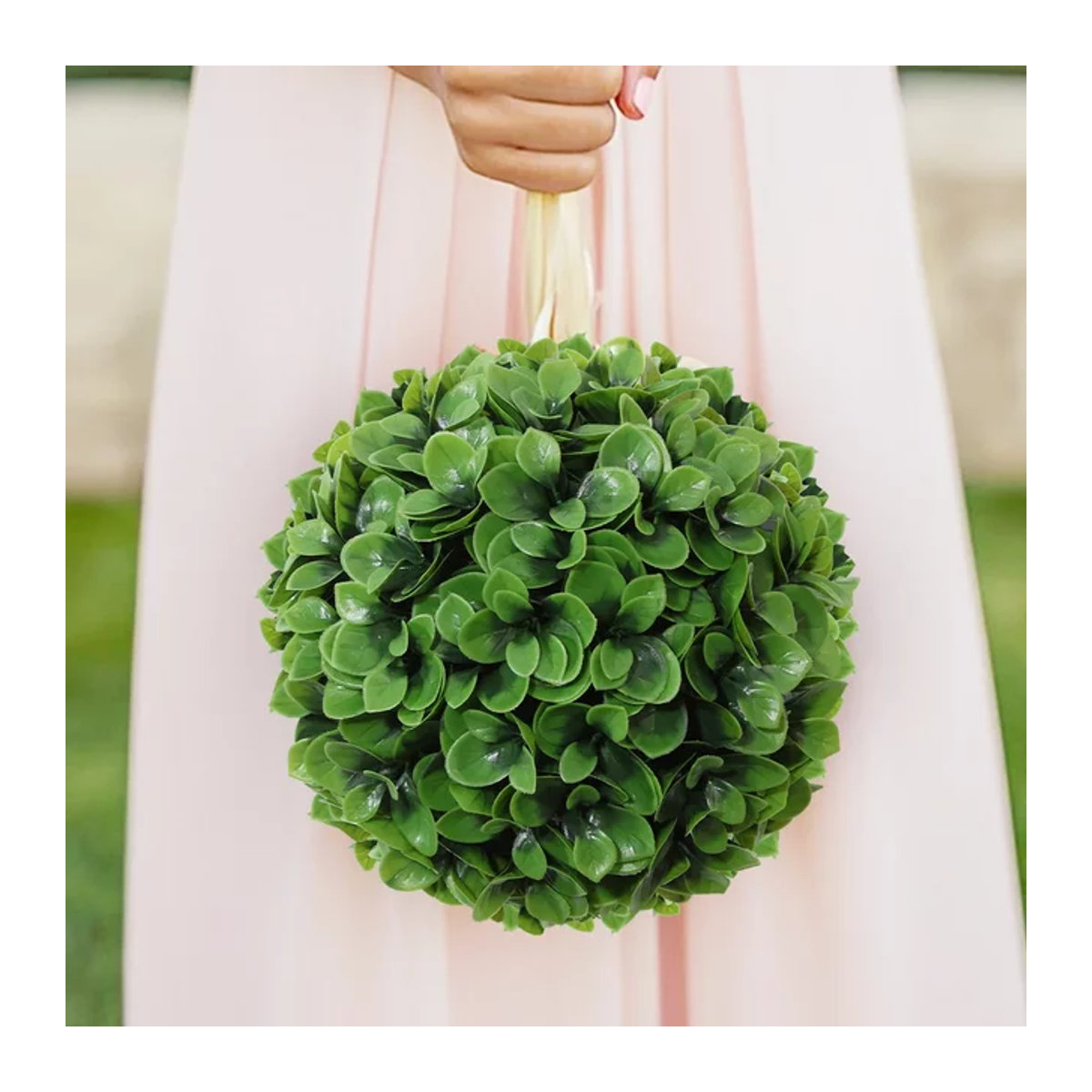 Xiya Künstlicher Buchsbaum Ball in Grün als Dekoration für Garten, Home Deco und Hochzeiten - Bild 1