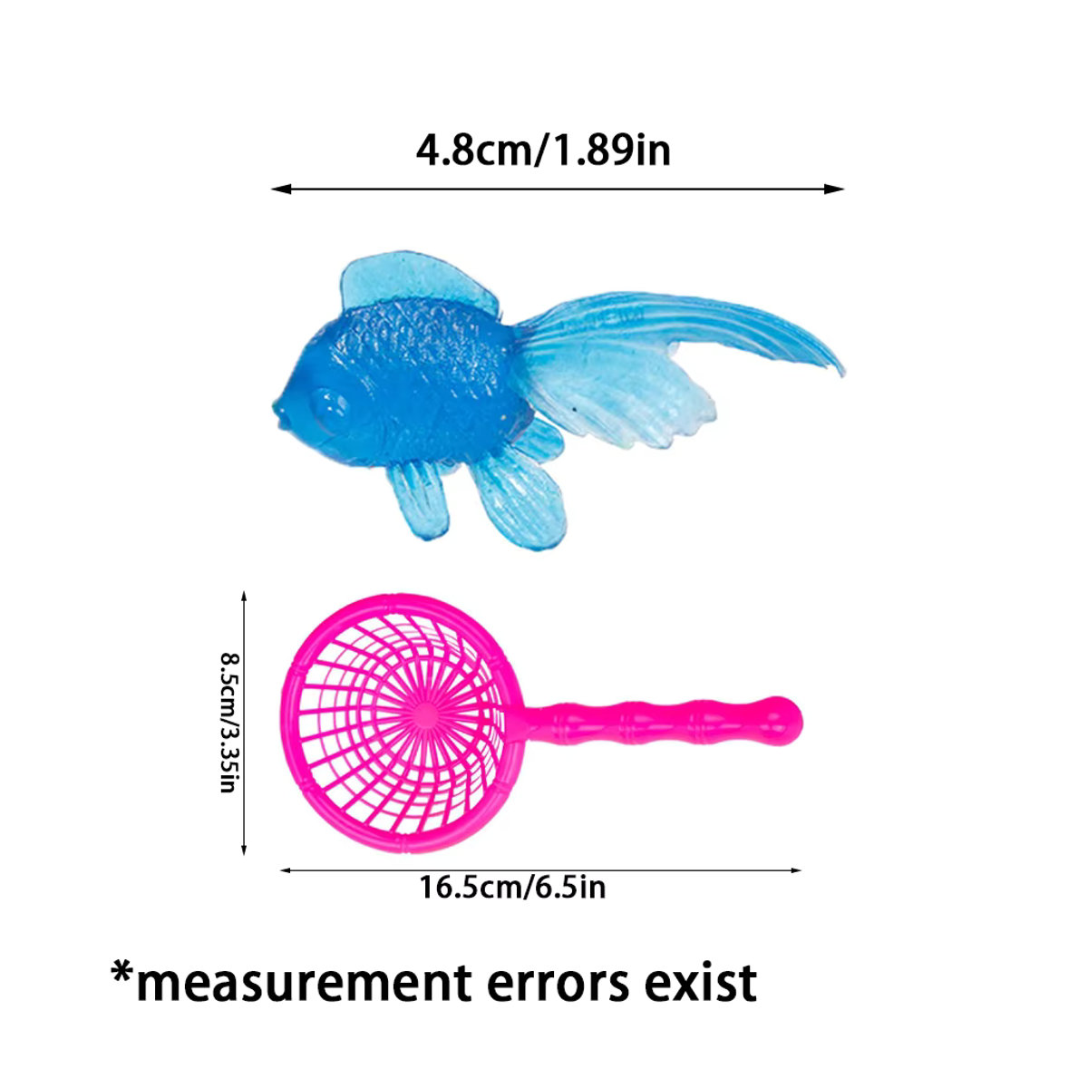 XJM Aquarium Dekoration Set mit simulierten Fischen und Fischernetz, mehrfarbige Meerestier-Modelle aus Gummi und Kunststoff für dein Aquarium - Bild 2