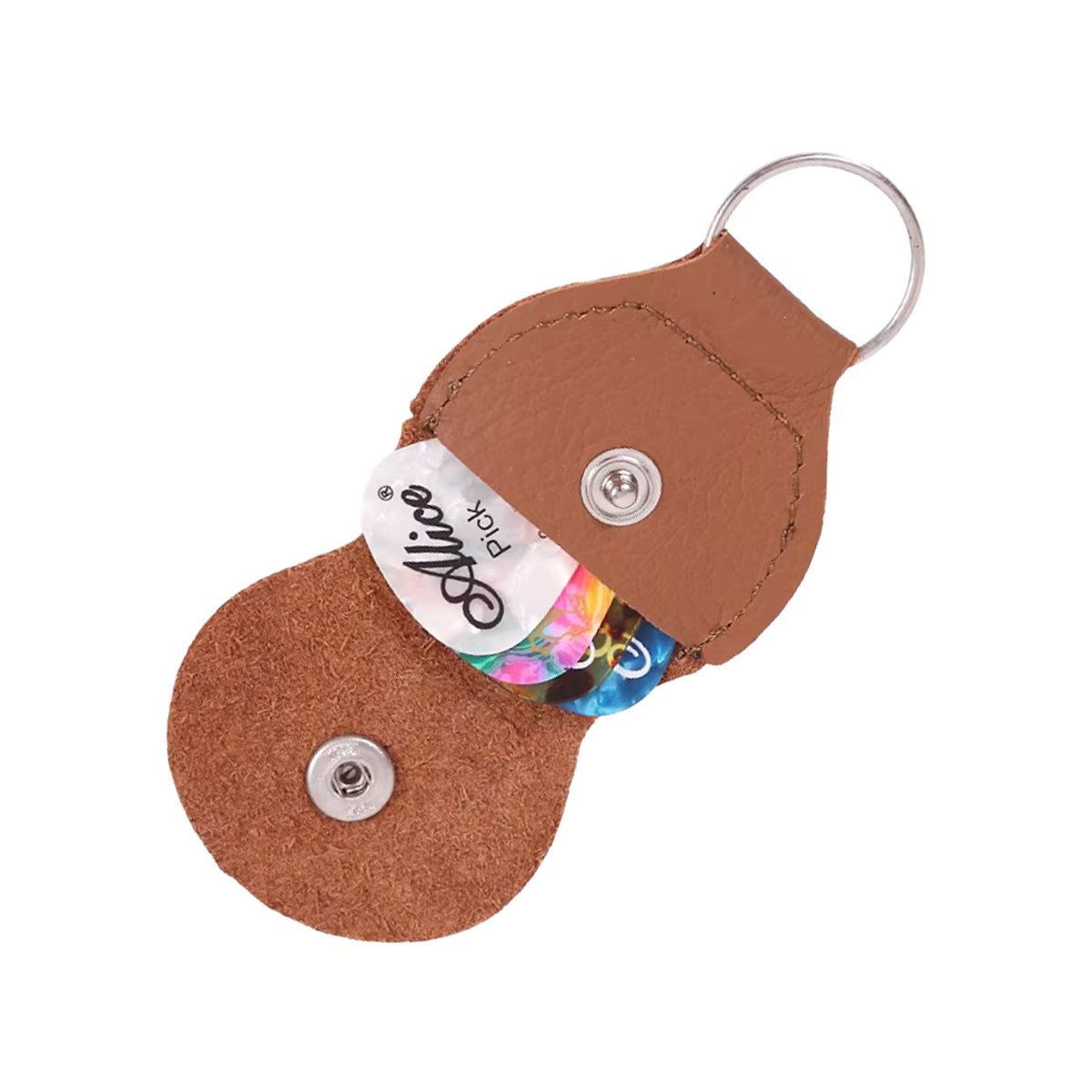 XJM Pick-Aufbewahrungstasche für Gitarre, Ukulele und Bass, 5 Stück, Schwarz - Bild 5