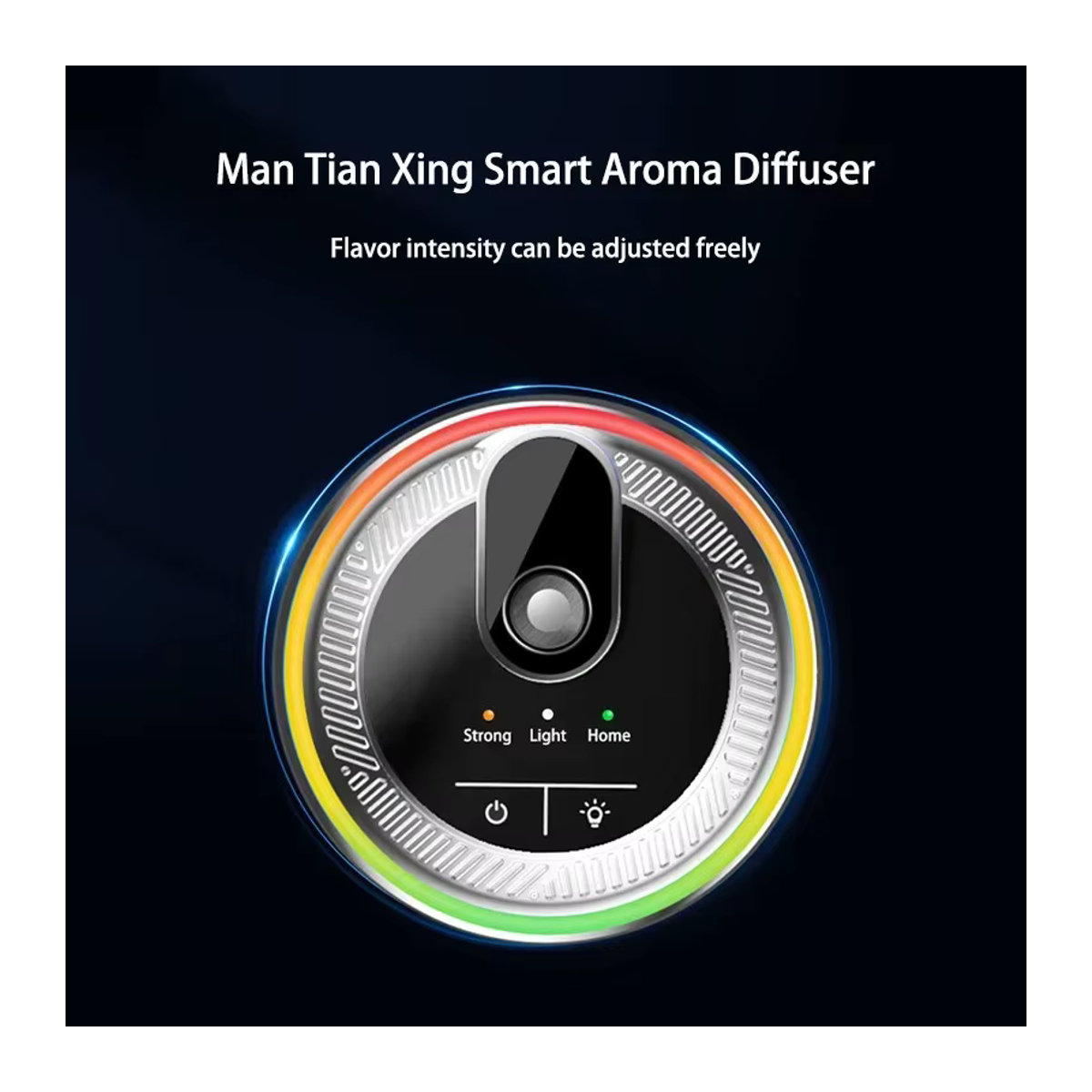 XMSJ Elektrischer Auto Lufterfrischer mit LED Licht, USB aufladbarer Duft Diffusor für Aromatherapie, Schwarz - Bild 3