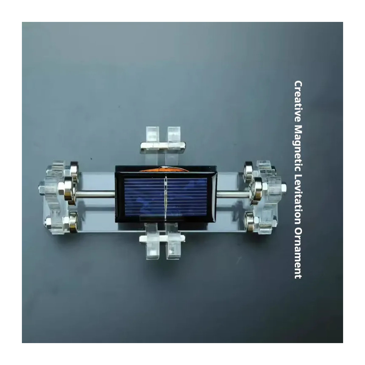 XMSJ Magnetischer Solargenerator mit Aufhängungstechnologie als minimalistisches Levitationsornament in Transparent und Geometrischem Design - Bild 3